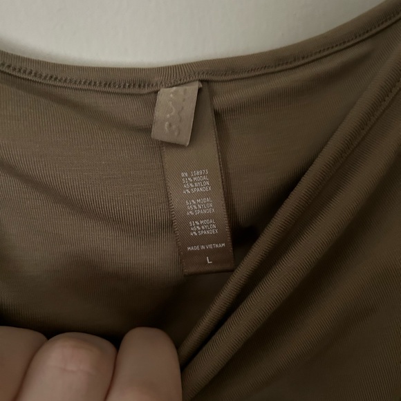 BNWOT SKIMS Longsleeve Maxi Dress in Olive - Picture 2 of 2